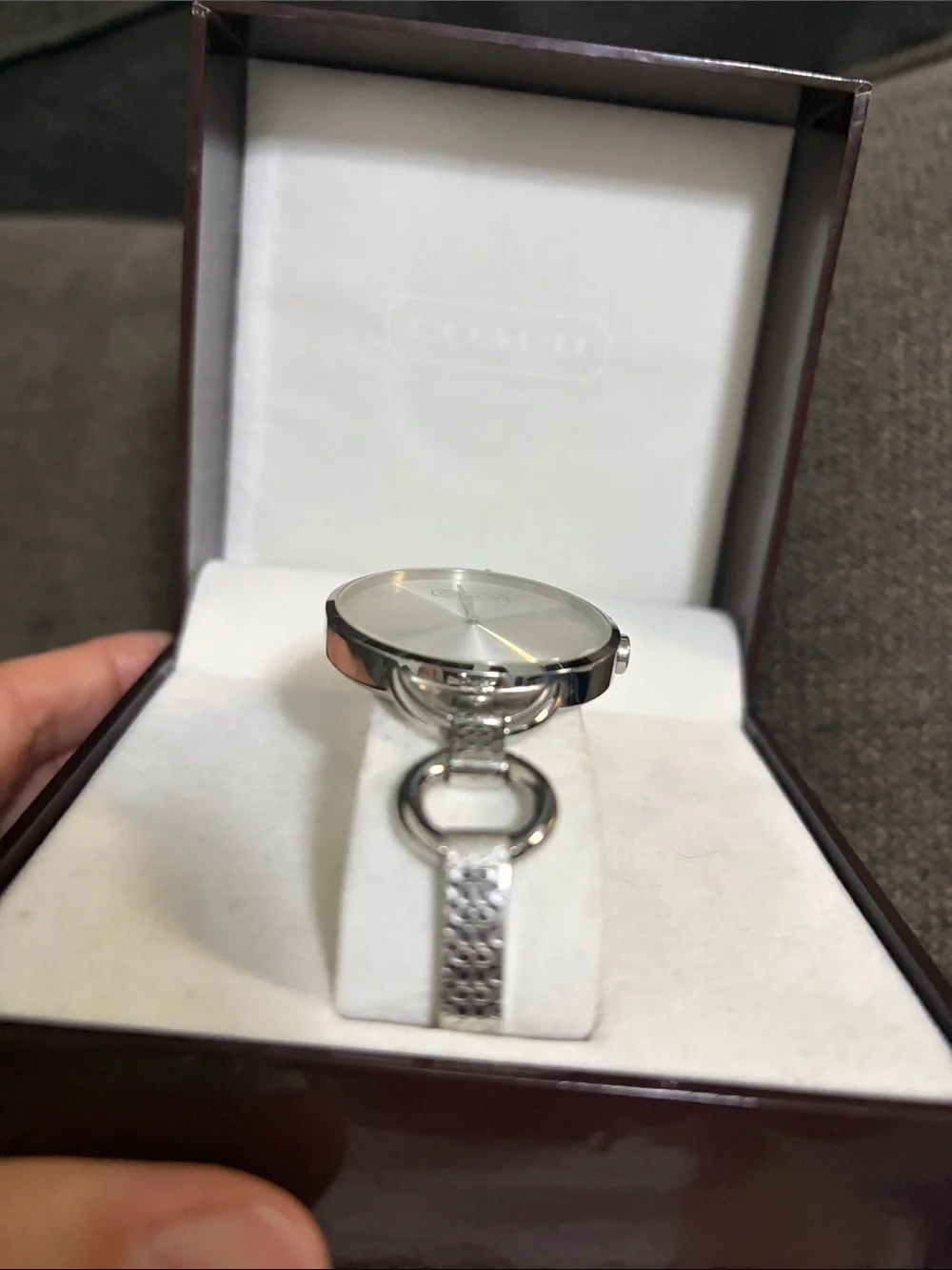Coach Silver Sunray Dial Women's Bracelet Watch